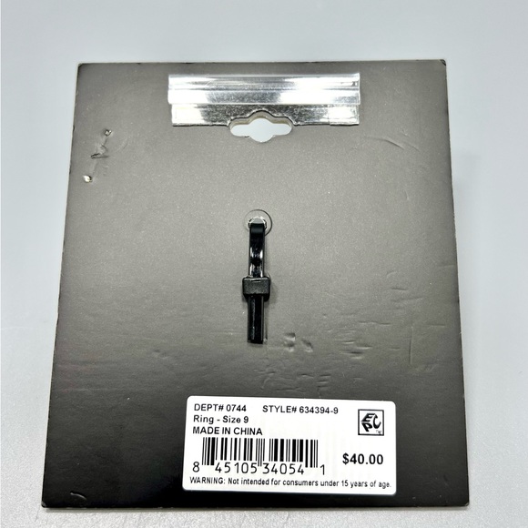 He Rocks Steel Ring Size 9 - Picture 3 of 5